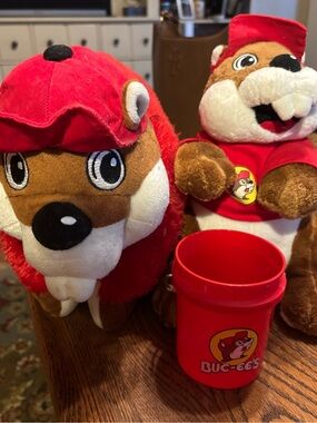 Buccee’s Bundle:pillow pet, stuffy NWT, and mini bucket